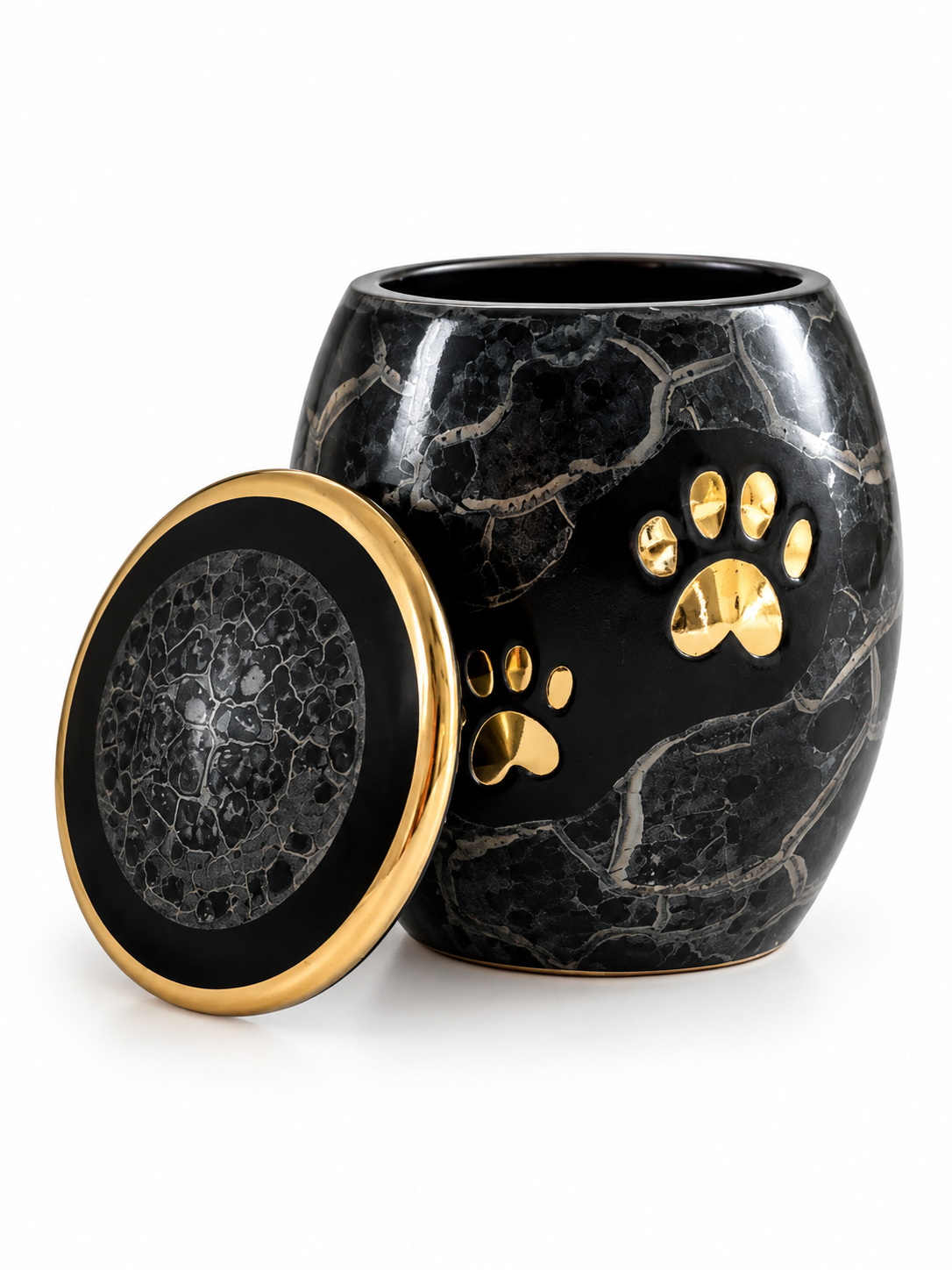 URNA CINERARIA BARATTOLO NERO - immagine 3