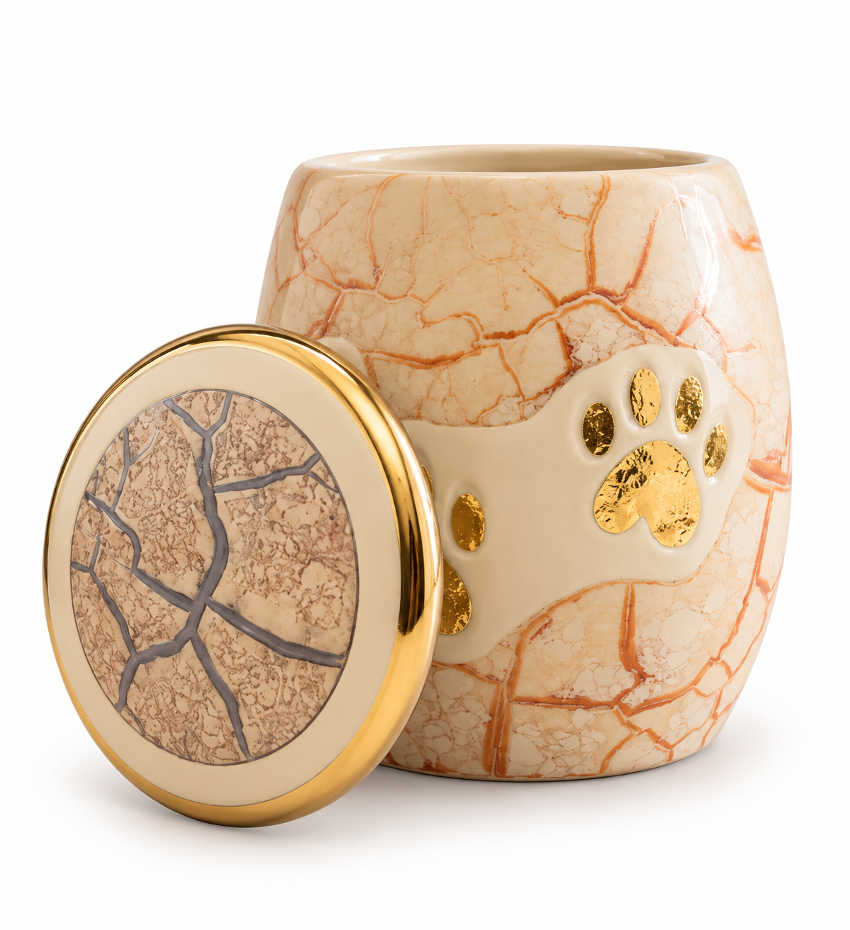 URNA CINERARIA BARATTOLO BEIGE - immagine 2