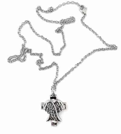 COLLANA CINERARIA CROCE ALATA