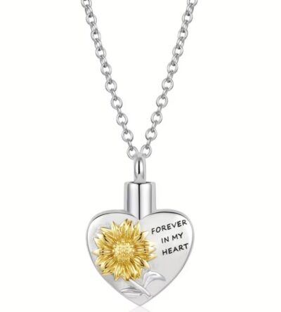 COLLANA CINERARIA CON FIORE