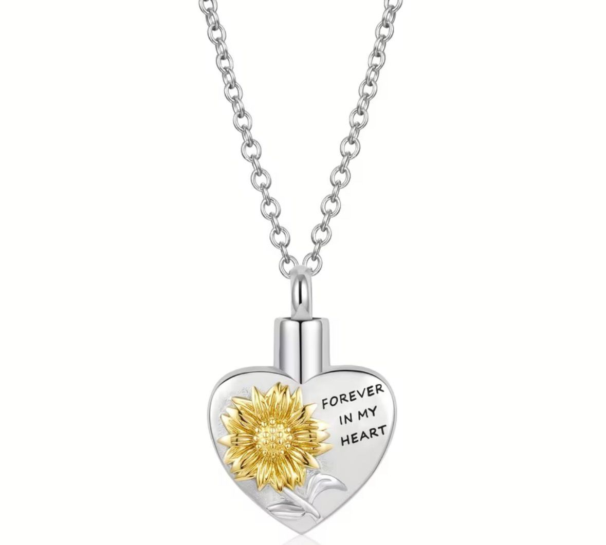 COLLANA CINERARIA CON FIORE