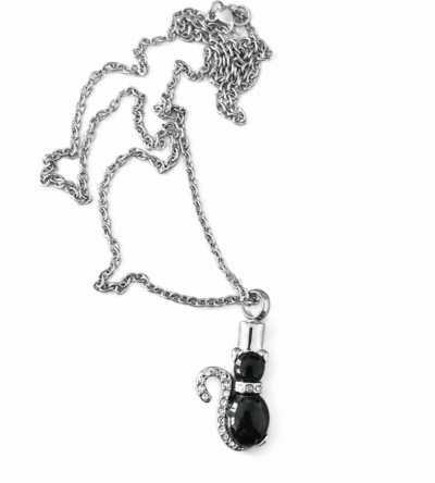 COLLANA CINERARIA GATTO NERO