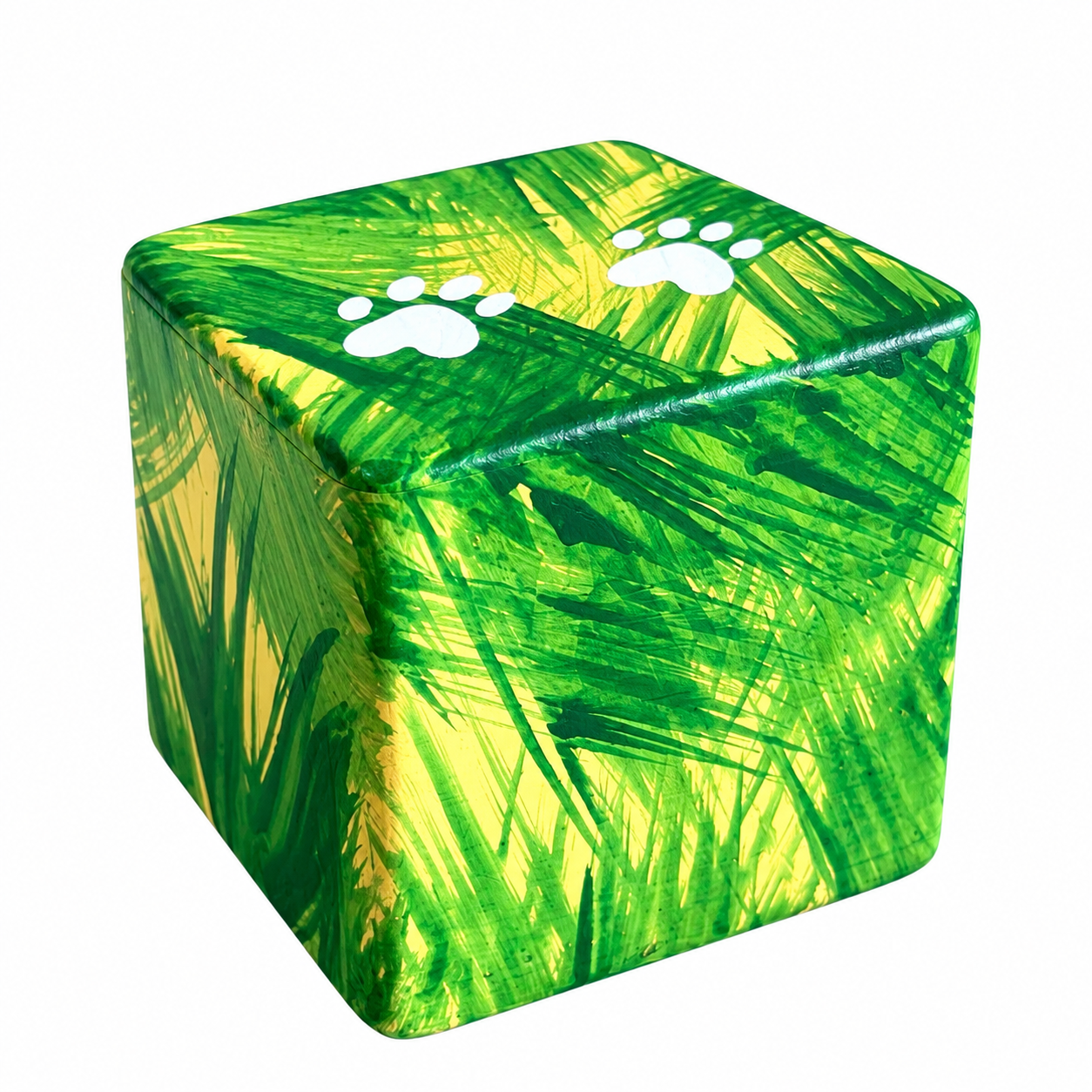 URNA CINERARIA CUBO VERDE