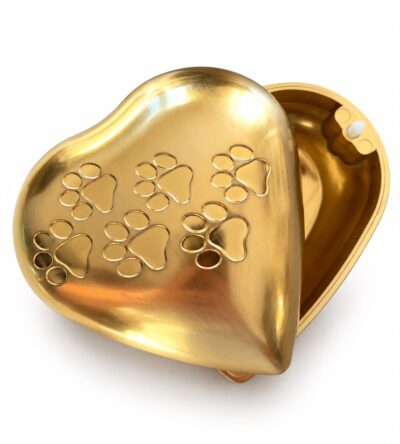 URNA CINERARIA CUORE ORO